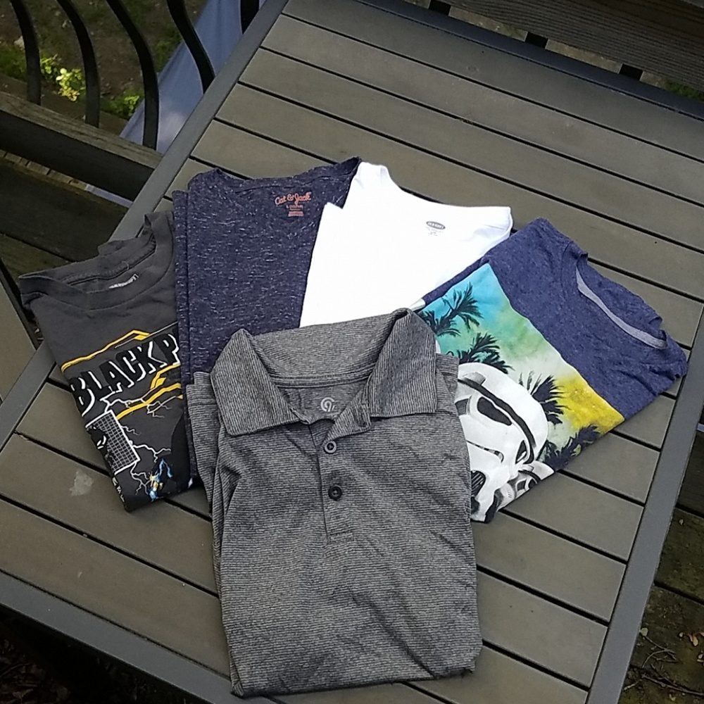 Lot of 5 boys short sleeve shirts